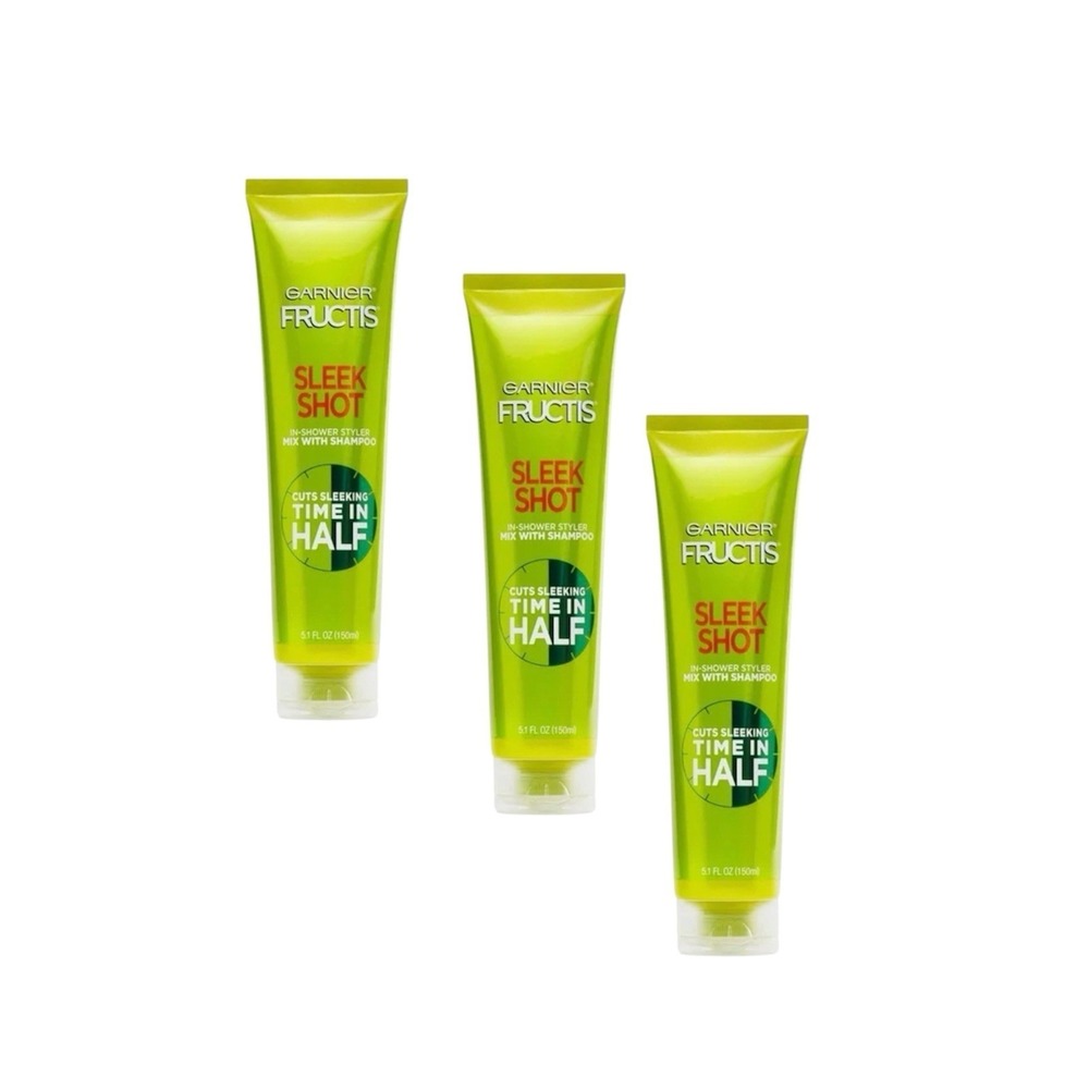 Garnier Fructis Sleek Shot In Shower Styler Lot of 3 Discontinued 5.1oz